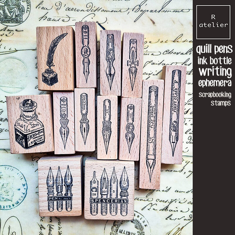 Fountain Pen Bottled Ink - Scrapbooking Stempel Vulpenpunt Inktfles Dagboek Decoratie