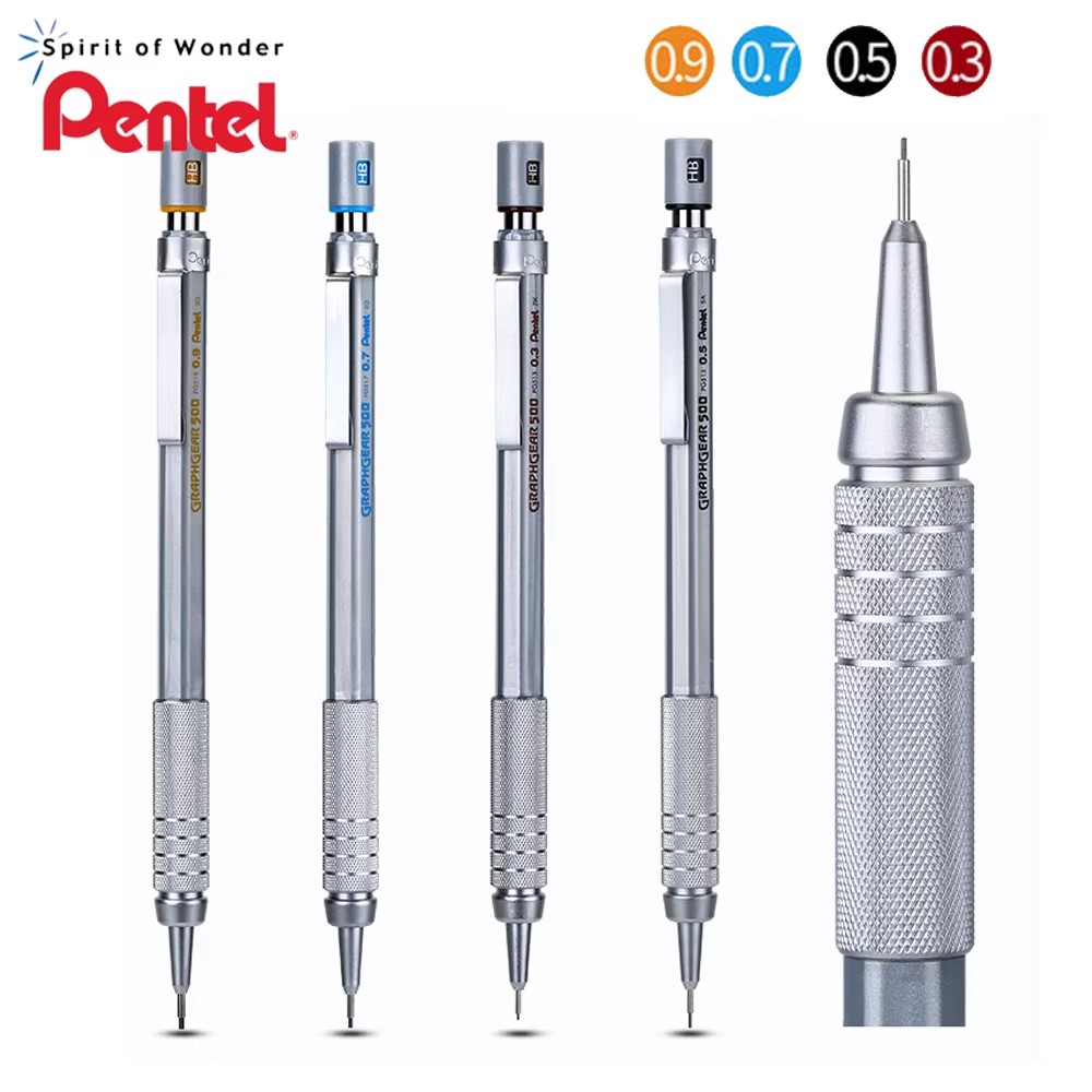 Mechanical Pencil 0.3 - 1pc Pentel Graphgear 500 Opstellen Vulpotlood