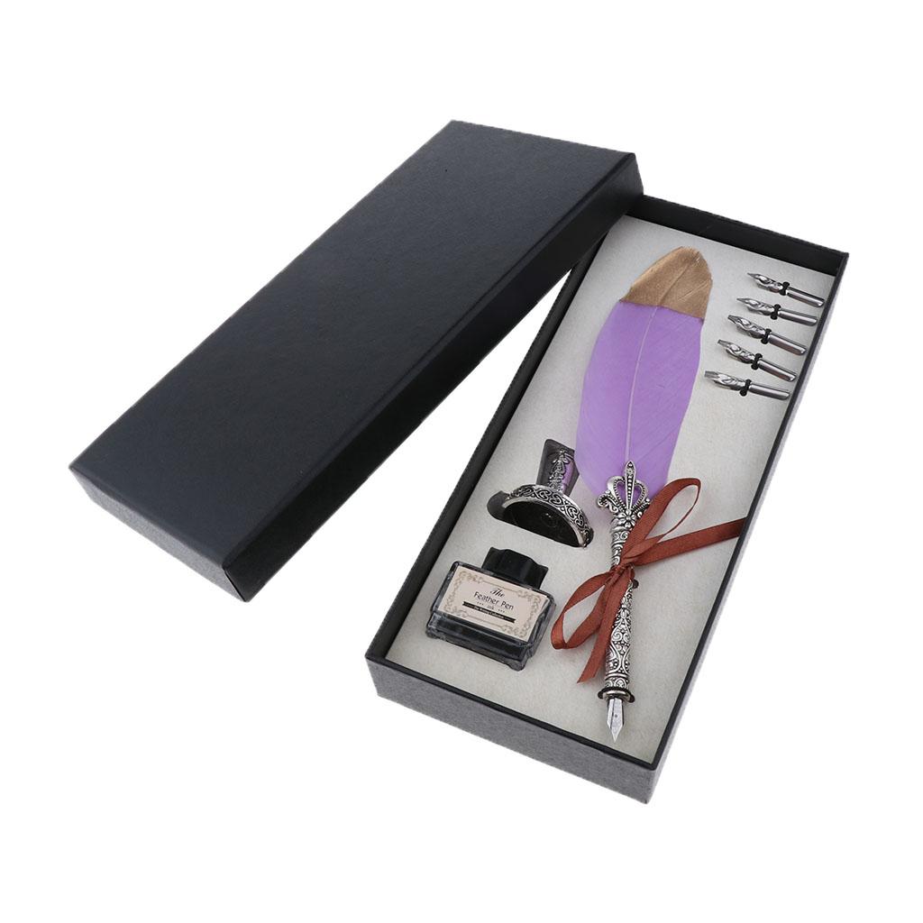 Antieke vulpen met veer, kalli - Fountain Pen Bottled Ink recensie en prijs