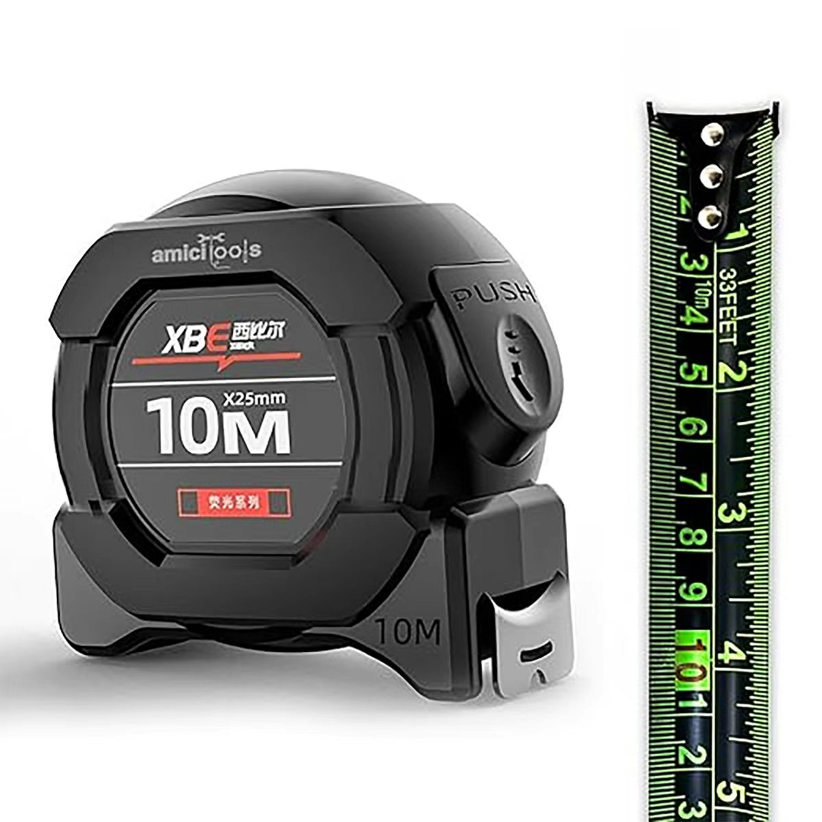 10m/5m fluorescerende stalen m - Tape Dispenser Weighted recensie en prijs